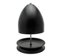 Horno de velas de té para calefacción, horno de velas de té, calentador de velas de metal, gran ahorro de espacio, calentamiento rápido con luz suave, soporte para velas para oficinas, salas de estar