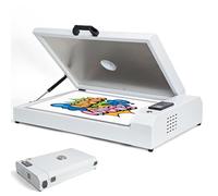 Horno DTF A3+, Máquina de curado por calentamiento de doble cara con control digital LED, Secador de polvo de 340 × 490 mm para película PET, 0-150 °C ajustable y temporizador, para transferencias