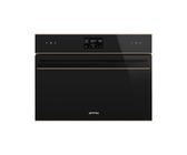 Horno Eléctrica + Microondas Smeg 60 cm Dolce Stil Novo SO4602M1NR Negro