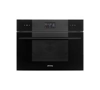 Horno Eléctrica + Microondas Smeg 60 cm Linea SO4102M1B3 Negro