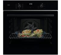 Horno eléctrico AEG Series 5000 TU5AB20SB 72L Negro con autolimpieza Hydro y grill turbo