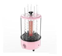 Horno eléctrico automático, pincho giratorio, barbacoa sin humo, taza for parrilla, máquina de Kebab, asador, estufa calefacción doméstica Fácil de limpiar(Pink)