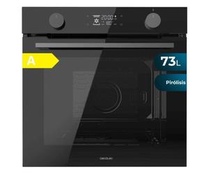 Horno eléctrico Cecotec Bolero Hexa P526000 73L Negro integrable pirolítico
