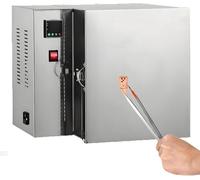 Horno eléctrico de 1500 W para fundición de joyas y quemado, máquina de horno de mesa para metal, cerámica, vidrio, con diseño abatible de fácil acceso