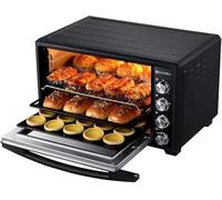 Horno Eléctrico De Gran Capacidad, Horno Combinado De Convección Y Freidora De Aire, Temporizador Con Luz De Horneado Integrada, Control De Temperatura, Horno Tostador Para Tostar, Hornear Y Asar.