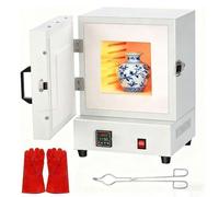 Horno eléctrico de mufla de 2000 W, horno de alta temperatura para fundición de joyas y uso en laboratorio
