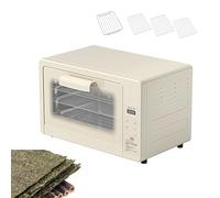 Horno eléctrico de secado de algas de 25 L, horno inteligente de aire caliente con 4 rejillas extraíbles, temporizador de 24 horas, temperatura ajustable de 30 a 100 °C