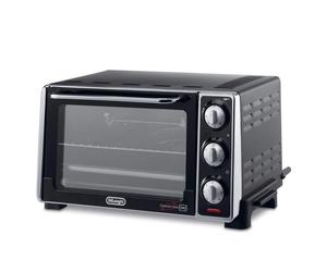 Horno eléctrico DeLonghi EO 20792 20 litros Negro y Plata con rotisserie y convección