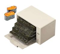 Horno eléctrico for secado de algas, caja secadora de aire caliente inteligente de 12/25 L, secador de alimentos eléctrico con control de temperatura de 30-100 °C y temporizador de 24 h(3-Trays,Large)