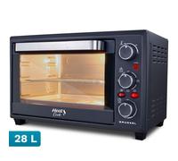 Horno eléctrico Grunkel HR-28COOK 28 L Negro Acero con convección y temporizador