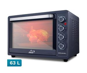 Horno eléctrico Grunkel HR-63MAX 63 L Negro Acero con convección y doble cristal