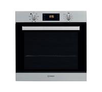 INDESIT - Horno IFW 6540 P IX, Multifunción, Pirolítico, 66 L, Grill, Clase A, Inox y negro
