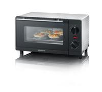 Horno eléctrico Severin TO 2052 9 L Negro compacto con temporizador y grill