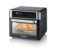 Horno eléctrico Severin TO 2077 25 L Negro Plata control por botones compacto