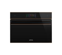 Horno Eléctrico + Vapor Microondas Smeg 60 cm Dolce Stil Novo Omnichef SO4606WAPNR Negro