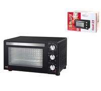 Horno Eléctrico Ventilado Devil, Negro, Plástico Y Metal, 1200W, 23Lt