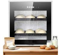 Horno fermentador 40L eléctrico, caja fermentadora con control de temperatura y humedad, pantalla digital, acero inoxidable, ideal pan, pizza, yogur, arroz fermentado, repostería