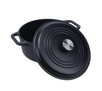 Horno holandés olla inducción hierro fundido curado 27cm, cocotte 5,7l, sin ptfe ni pfoa, victoria 33811