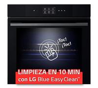 Horno Instaview Vapor 100% 76L A++ con sistema de limpieza Blue EasyClean, cristal negro mate - WS9D7672WM