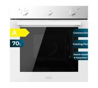 Horno integrable multifunción m236000 glass white time de 70l de capa