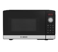Bosch Serie 2 FEL023MS2 microondas Negro, Acero inoxidable Solo microondas Encimera 20 L 800 W