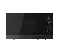 Microondas Teka MW FS20 G BK 20L 700W con Grill 1000W 5 Niveles Botones Negro