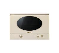 Horno Microondas Integrable Smeg 60 cm Colonial MP822NPO Crema