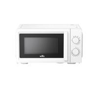 Galanz Willz 20L 700W Horno Microondas Compacto P4, Blanco-6 niveles de potencia, función descongelación, botones mecánicos, interior fácil de limpiar BLANCO