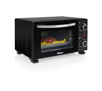 Horno Mini 10 L, 800 W, Termostato Ajustable, Temporizador de 60 Minutos, Puerta de Doble Cristal para Cocina Versátil, OV-3610