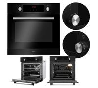 Horno Multifunción Amica EB7541DB FINE 65L 60cm Limpieza Manual A con Grill Negro