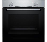 Horno Multifunción Bosch Serie 2 HBA510BR3 71L 60cm Limpieza Manual A 3D Hotair Negro Inox