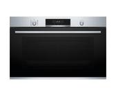 Horno Multifunción BOSCH VBD5780S0 90cm Limpieza Pirolítica 112L Cristal negro/inox Display LCD