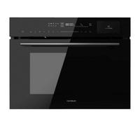Horno Multifunción Cecotec Bolero Hexa MWS704500 Pirolítico 50L 45cm Microondas Vapor Negro