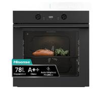 Horno Multifunción Hisense BI64223EPMB 78L 60cm Pirolítico AirFryer Pizza Negro