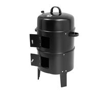 Horno para ahumar 3 en 1, diámetro de 40 cm, termómetro para barbacoa, jardín, camping