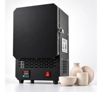 Horno Para Ceramica, Horno De Fusión, Hornos Eléctricos Para Cerámica | Calentamiento Por Ambos Lados, Con Panel De Control LED, Control Pid Inteligente, Máx. 1200°C, Para Alfarería Doméstica