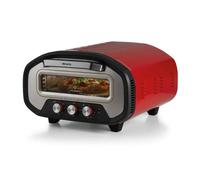 Ariete 3901 Da Gennaro, Horno para pizza, 2200 W, temperatura 430 °C, 2 minutos de cocción, piedra refractaria, rojo