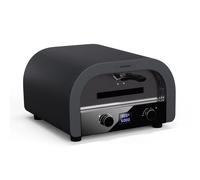 Klarstein FornoVetro Horno Para Pizzas 2200W - Doble Resistencia, Control Digital de Temperatura y Tiempo, Piedra Para Pizza, Tapa de Cristal, Hasta 450°C, Diseño Compacto Exterior