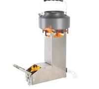 Horno portátil de leña, portátil, para combate de cocina, de transporte, incluye quemador de leña, hornos de carbón para mochilas al aire libre