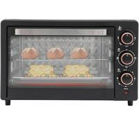 Horno Sobremesa Eléctrico, Negro, 20L, 1500W, Hasta 250°C, 3 Modos de Calor, Temporizador 60 Minutos, con Bandeja y Rejilla, Don Feliz