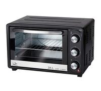 JATA HN928 horno tostador 28 L 1500 W Negro, Acero inoxidable Parrilla