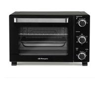 Orbegozo HOT 220 Horno Eléctrico de Convección 1300W Capacidad 22L Temperatura Regulable Luz Interior Temporizador 60 min Doble Cristal Resistencias Acero Inoxidable Bandeja y Parrilla