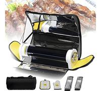 Horno solar para barbacoa, estufa solar portátil de 4,5 L, cocina al aire libre en 20 minutos para camping, viajes, playa