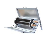 Horno solar portátil y parrilla - Cocina de barbacoa plegable de doble tubo, funciona con energía solar, eficiente y sin humo para camping, playa, picnics y viajes