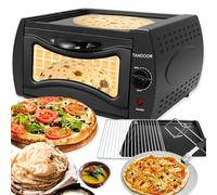 Horno Tandoori 2 en 1, 2100w Horno Tandoor Eléctrico, 15l Mini Pizzero, 122°f-752°f Control de Temperatura, para Casa y Comida para Llevar