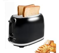 Horno tostador de pan con palanca de elevación alta, 2 rebanadas, 7 ajustes de sombra, bandeja para migas extraíble, tostadora eléctrica para rebanadas gruesas y bollos