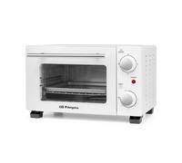 Orbegozo HO 975 Horno Eléctrico 10 Litros 800W - Doble Cristal Templado, Selector de Calor, Temporizador 30 Min, Incluye Bandeja y Rejilla