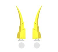 Hornos de casco de motocicleta, cuernos para casco de motocicleta, Accesorios de decoración de casco de cuernos, de la motocicleta de la decoración del estilo moderno llamativo para el esquí de