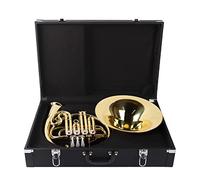Horns - Bocina francesa profesional de cuatro botones de una sola fila es adecuada para principiantes para probar el instrumento de viento de rendimiento de grado