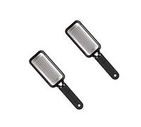 Horny Old Foot Foot Pedicure Tool, Tobillo Profesional Doble Pedicure Rifle Dead Hard Rupture Calluses Remover Portable Herramienta De Cuidado De Pie Acero Inoxidable De Servicio Pesado, Dos Piezas